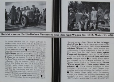 AGA Automobile "Was ein AGA leisten kann" Modellprogramm 1927 (S0273)